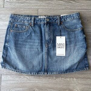 NWT denim mini skirt